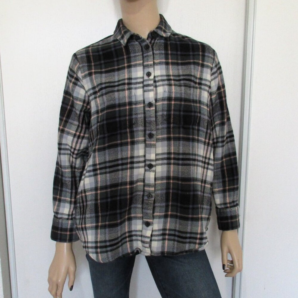 MADEWELL Flannel Shirt XS Plaid Button Down